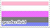 a genderfluid flag stamp